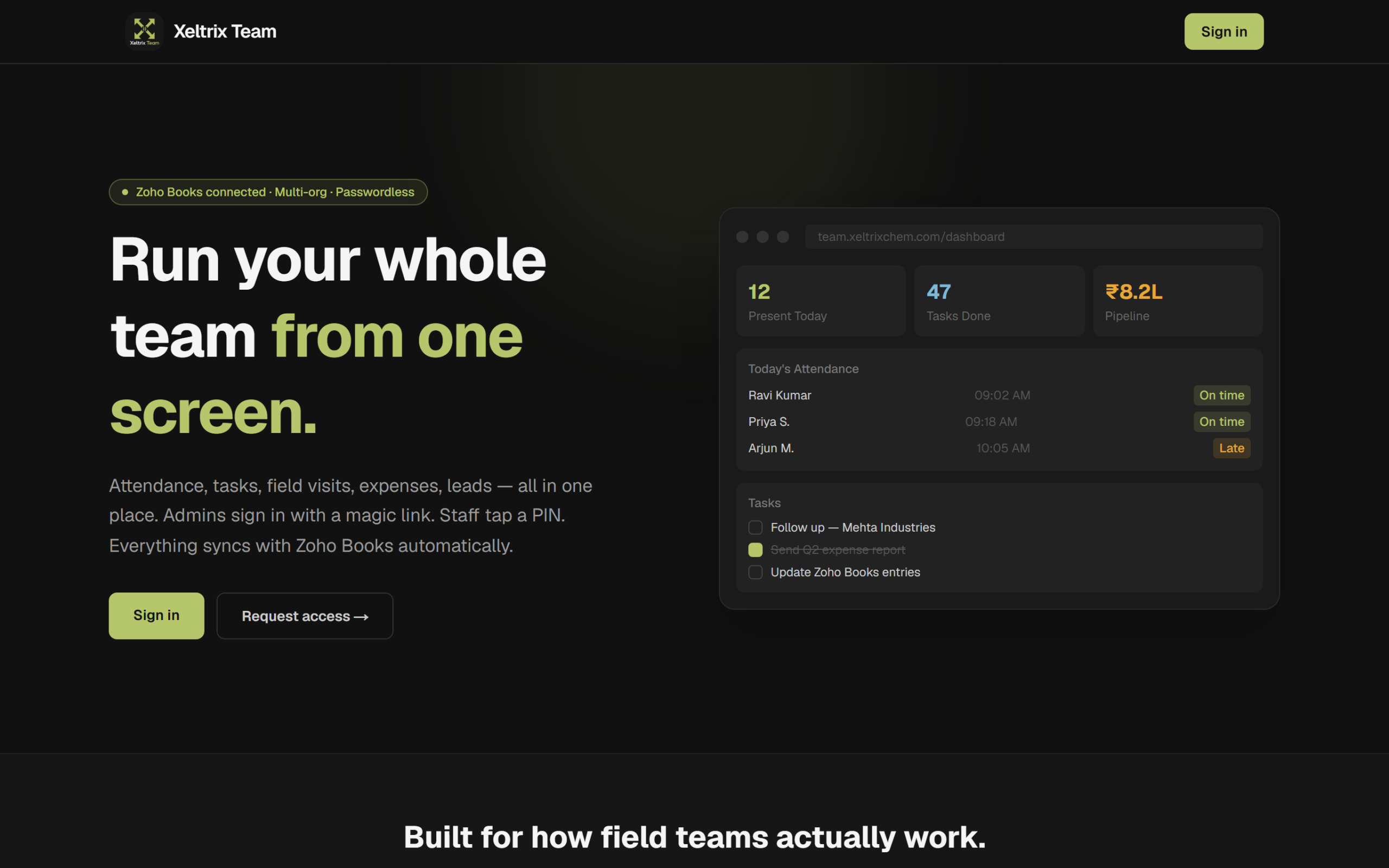 Xeltrix Team screenshot